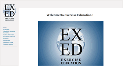 Desktop Screenshot of exerciseeducation.com