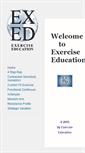 Mobile Screenshot of exerciseeducation.com