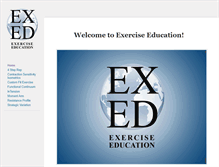 Tablet Screenshot of exerciseeducation.com